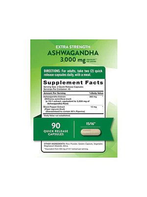 ASHWAGANDHA 3000mg - fco 90 cap 