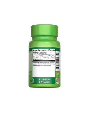 VITAMIN B-12 1,000 MCG (vitamina B-12) - fco x100 tabletas