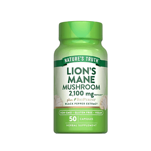  LIONS MANE 2,100 mg (melena de león) fco 50 cap.