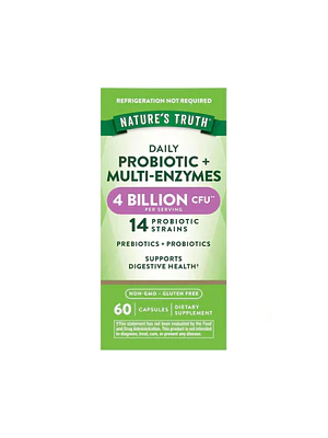 PROBIOTIC + MULTI ENZYMES 4 BILLION ( probiotico+multienzimas) - fco x 60 cap