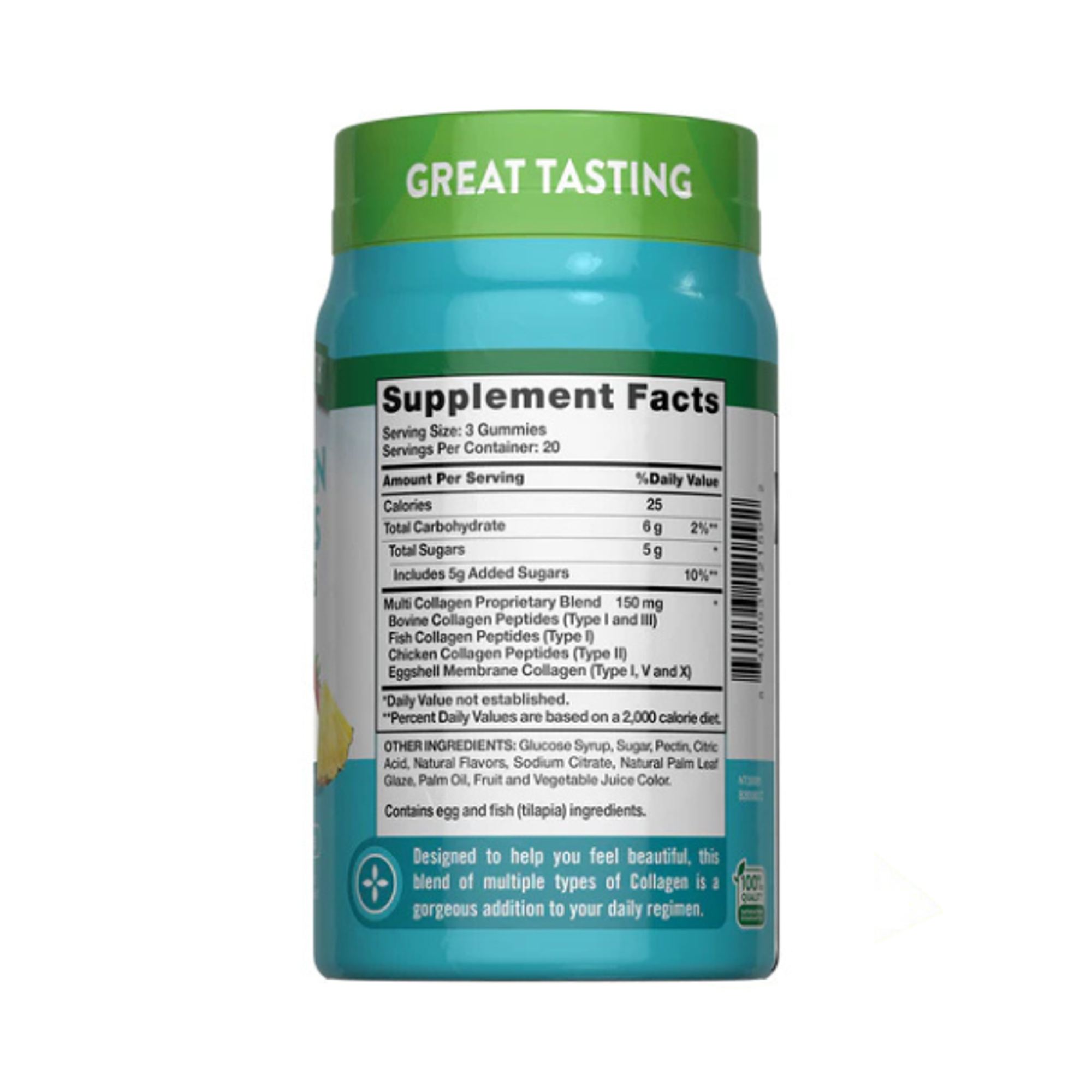 MULTI COLLAGEN PEPTIDES 150 mg (peptidos de colageno) - fco 60 gomitas 3