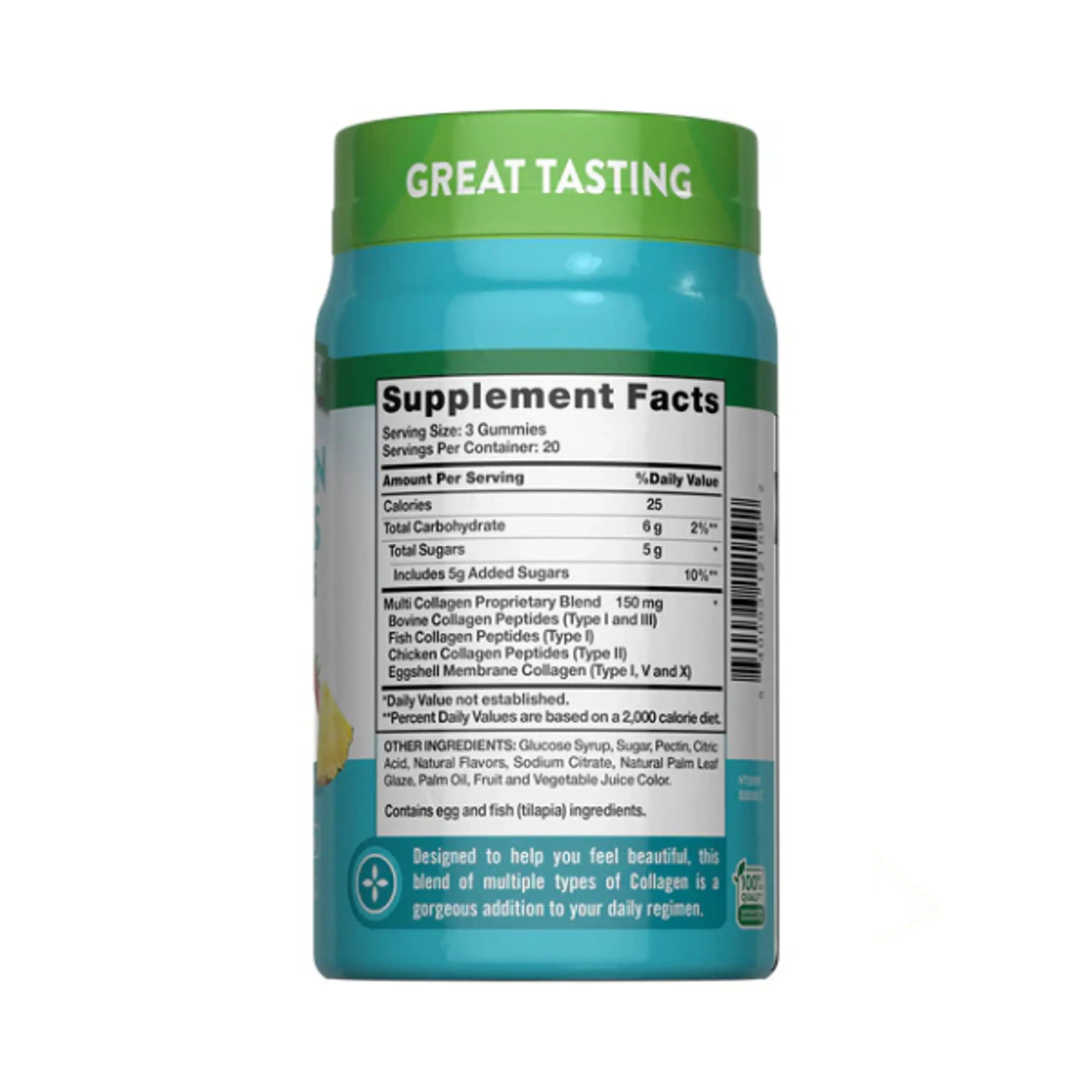 MULTI COLLAGEN PEPTIDES 150 mg (peptidos de colageno) - fco 60 gomitas 3