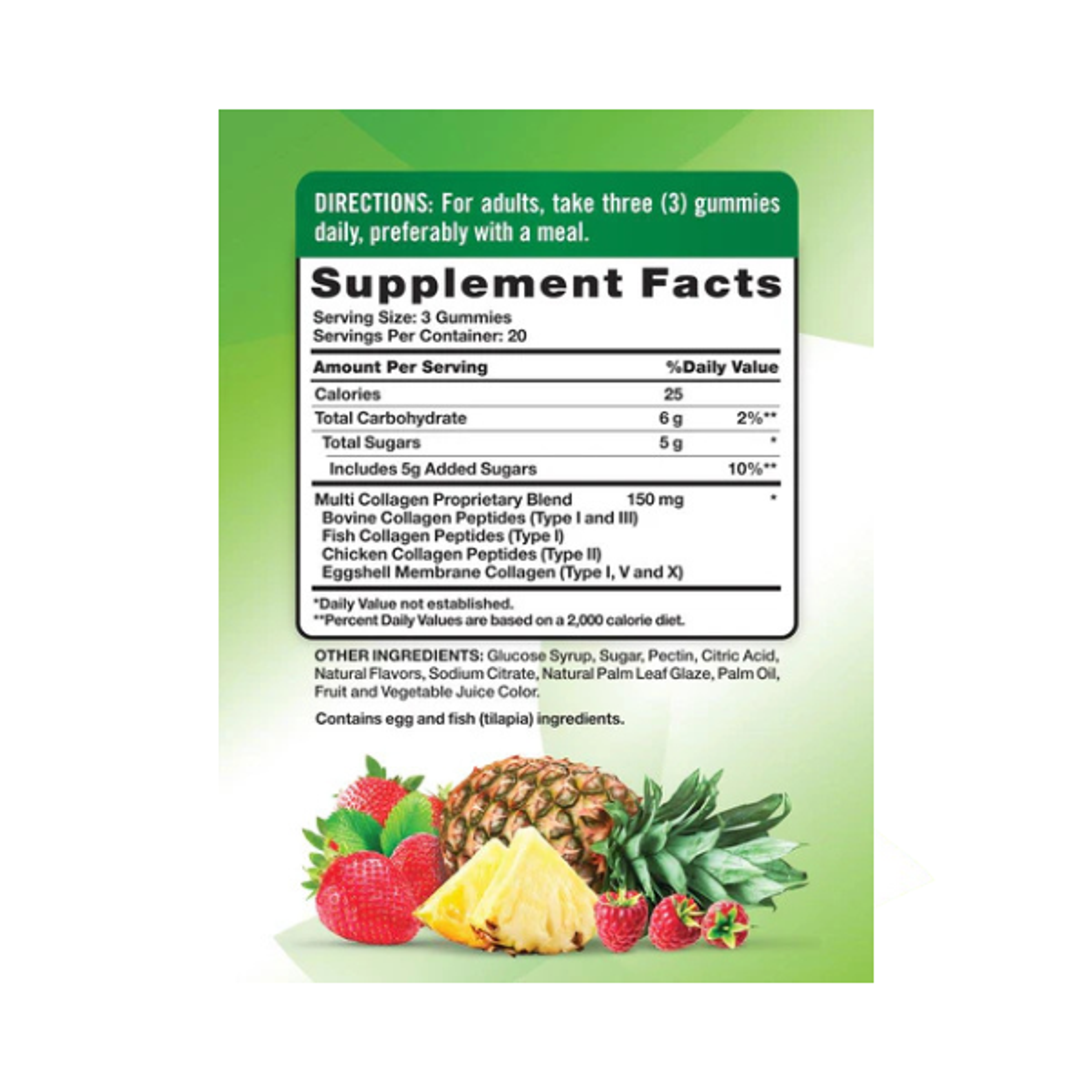 MULTI COLLAGEN PEPTIDES 150 mg (peptidos de colageno) - fco 60 gomitas 2