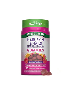 HAIR, SKIN & NAILS + BIOTIN 2500mcg (biotina) - fco 80 gomitas