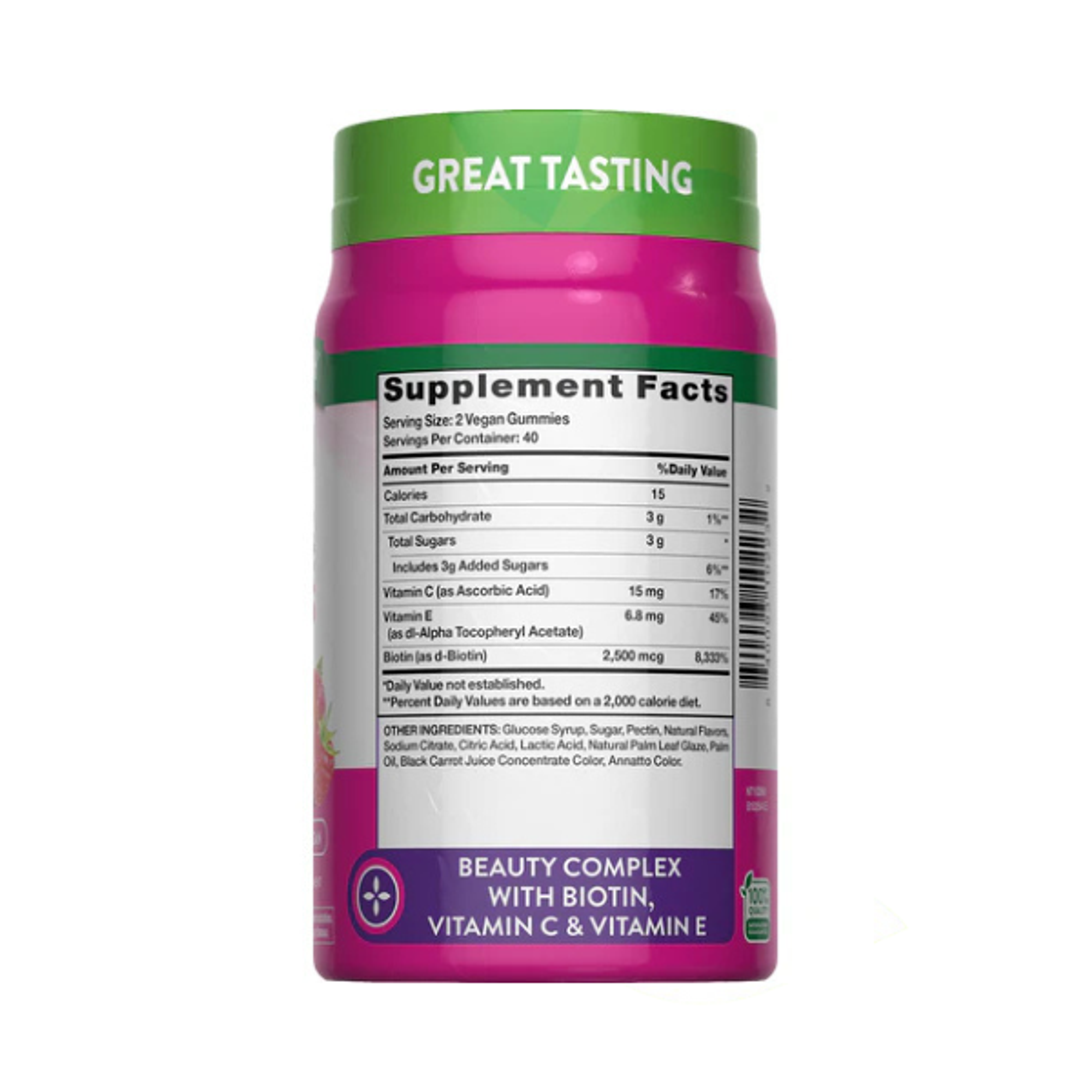 HAIR, SKIN & NAILS + BIOTIN 2500mcg (biotina) - fco 80 gomitas 4