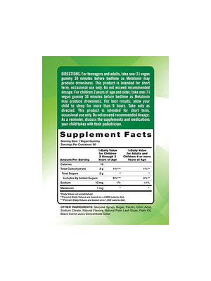 MELATONIN 1mg (melatonina) - fco 60 gomitas