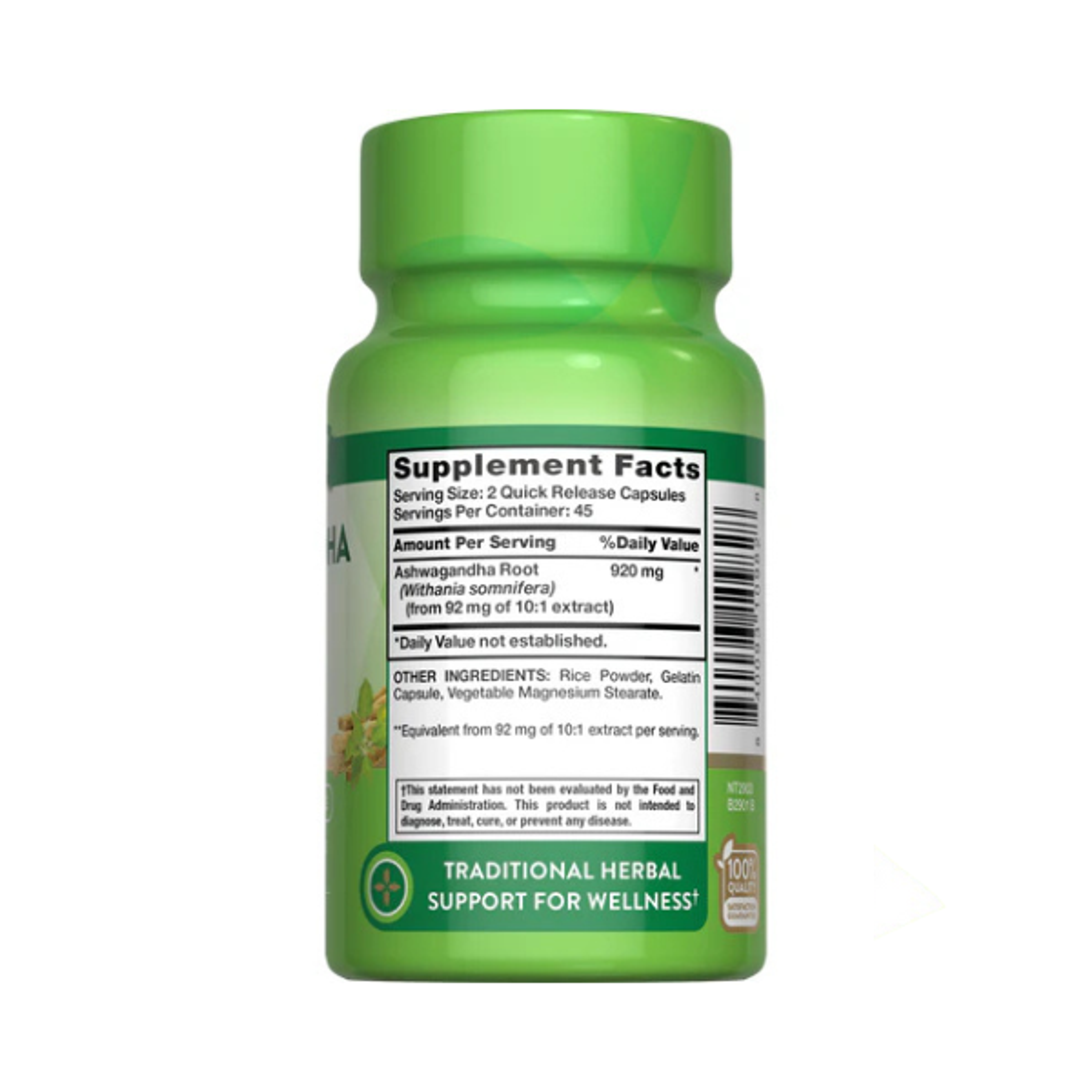 ASHWAGANDHA ROOT 920mg - fco 90 cap 2