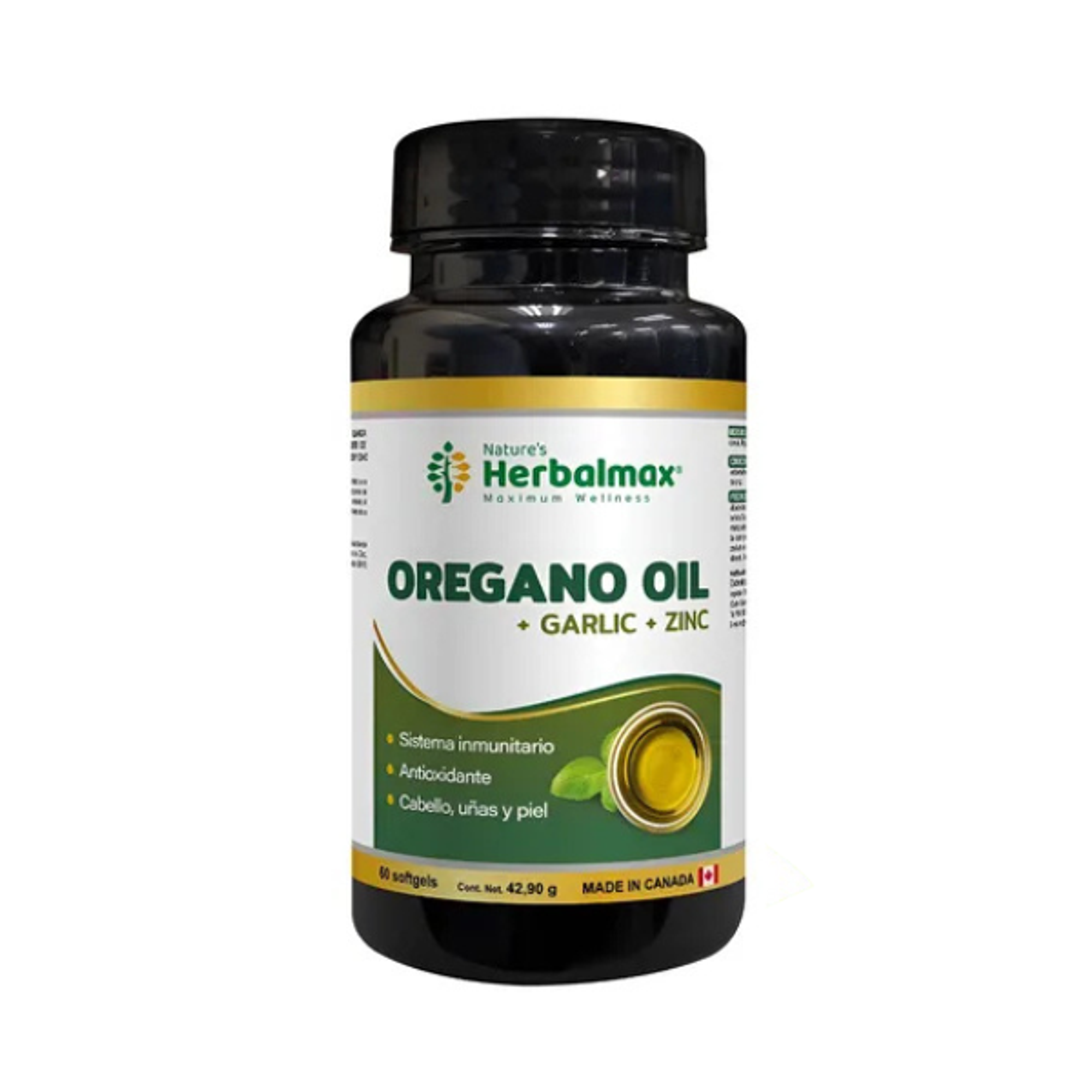 ACEITE DE OREGANO + GARLIC + ZINC - fco x 60 softgel 1