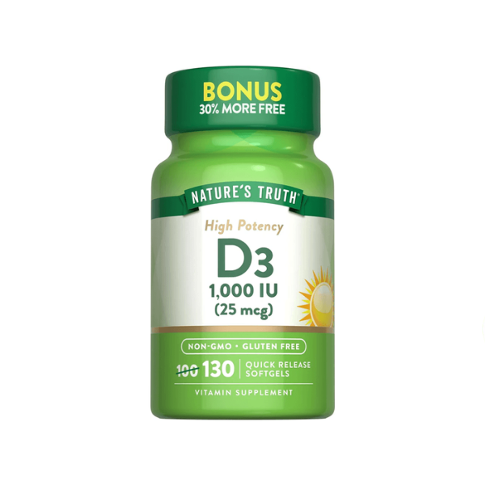 VITAMINA D3 1,000 IU 25 mcg (vitamina) - Fco x 130 cap. 1