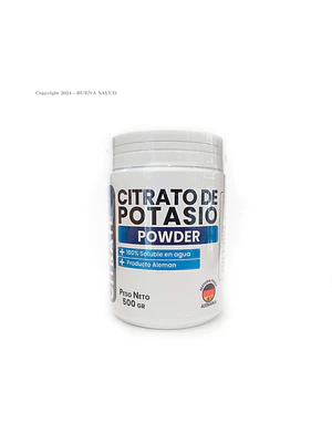 CITRATO DE POTASIO POWDER - Fco x 500 g.