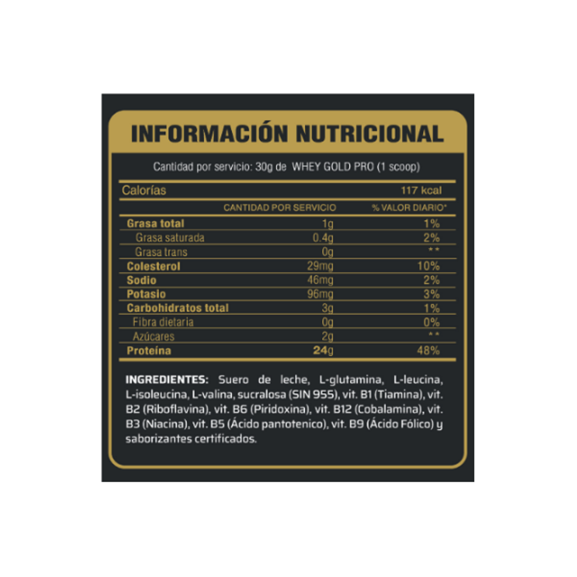 WHEY GOLD PRO caja x 15 sachets - COOKIES 2