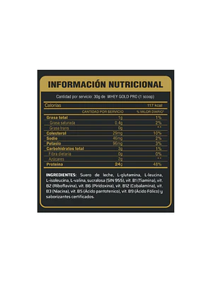 WHEY GOLD PRO caja x 15 sachets - COOKIES