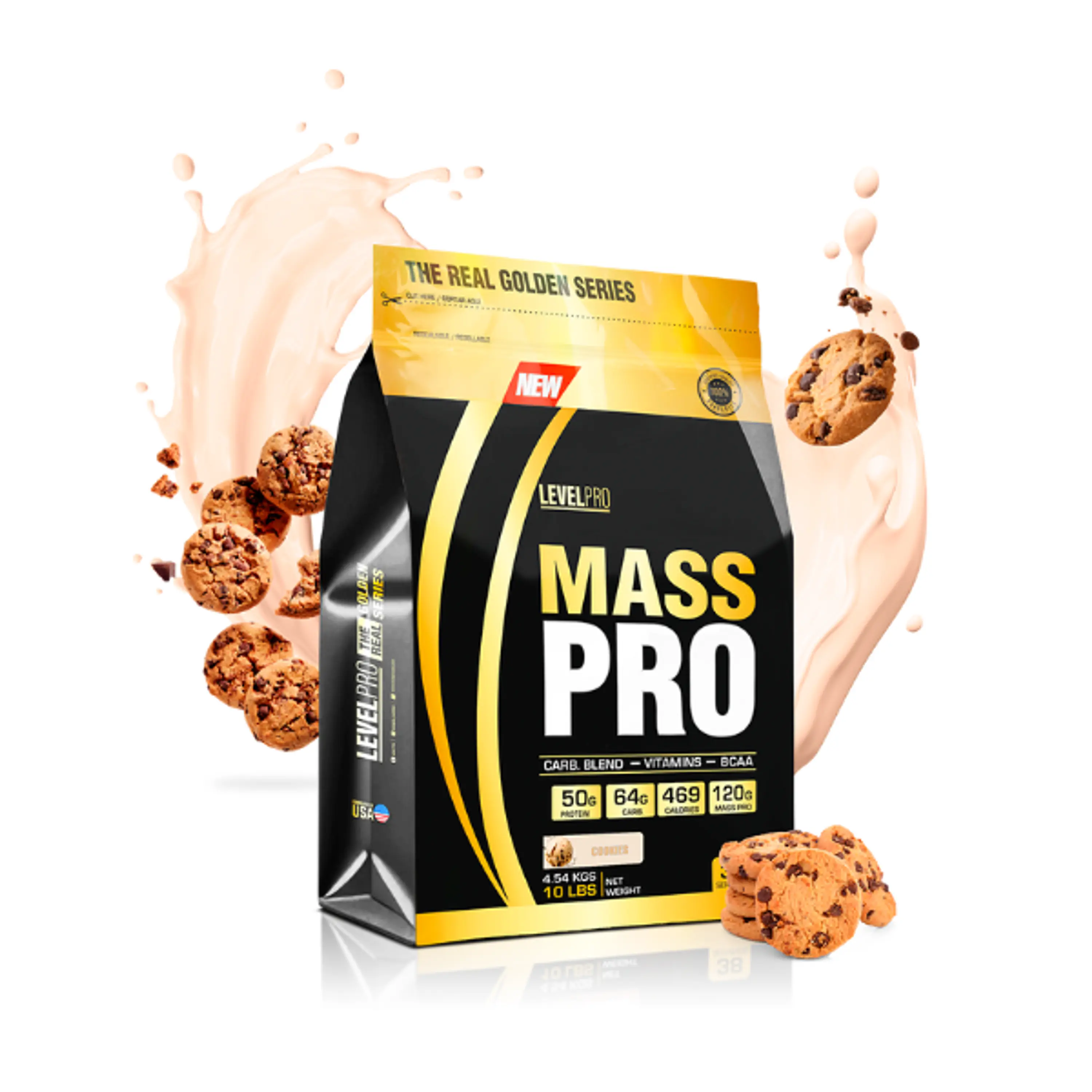 MASS PRO x 10 lb (4.54 kg) saco * 38s - COOKIES 1