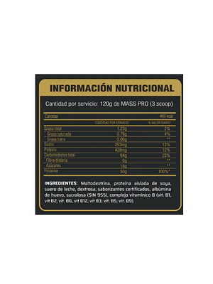 MASS PRO x 15 lb (6.81 kg) saco * 57s - CHOCOLATE