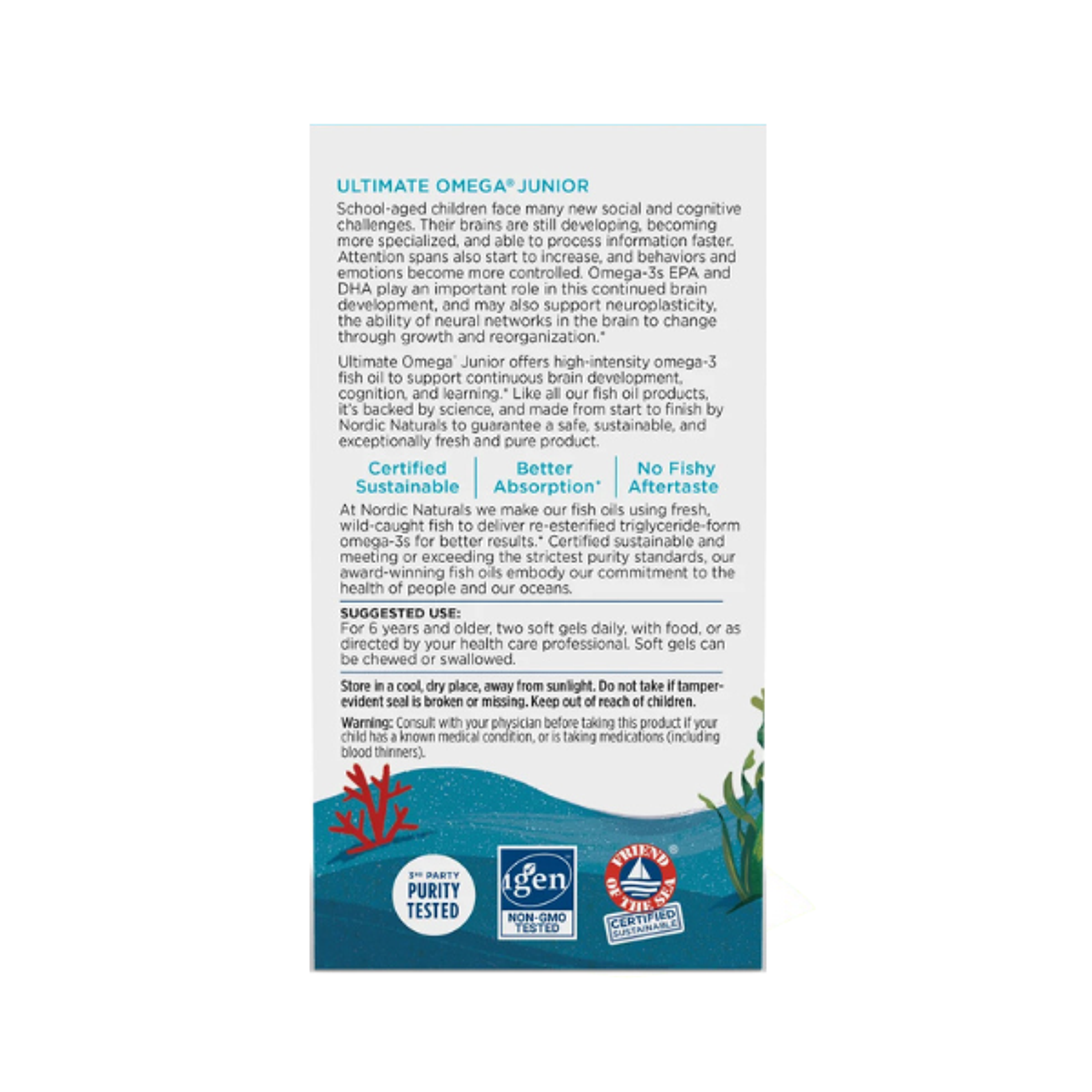 ULTIMATE OMEGA JUNIOR * 680 mg - fco x 120 softgel. 3