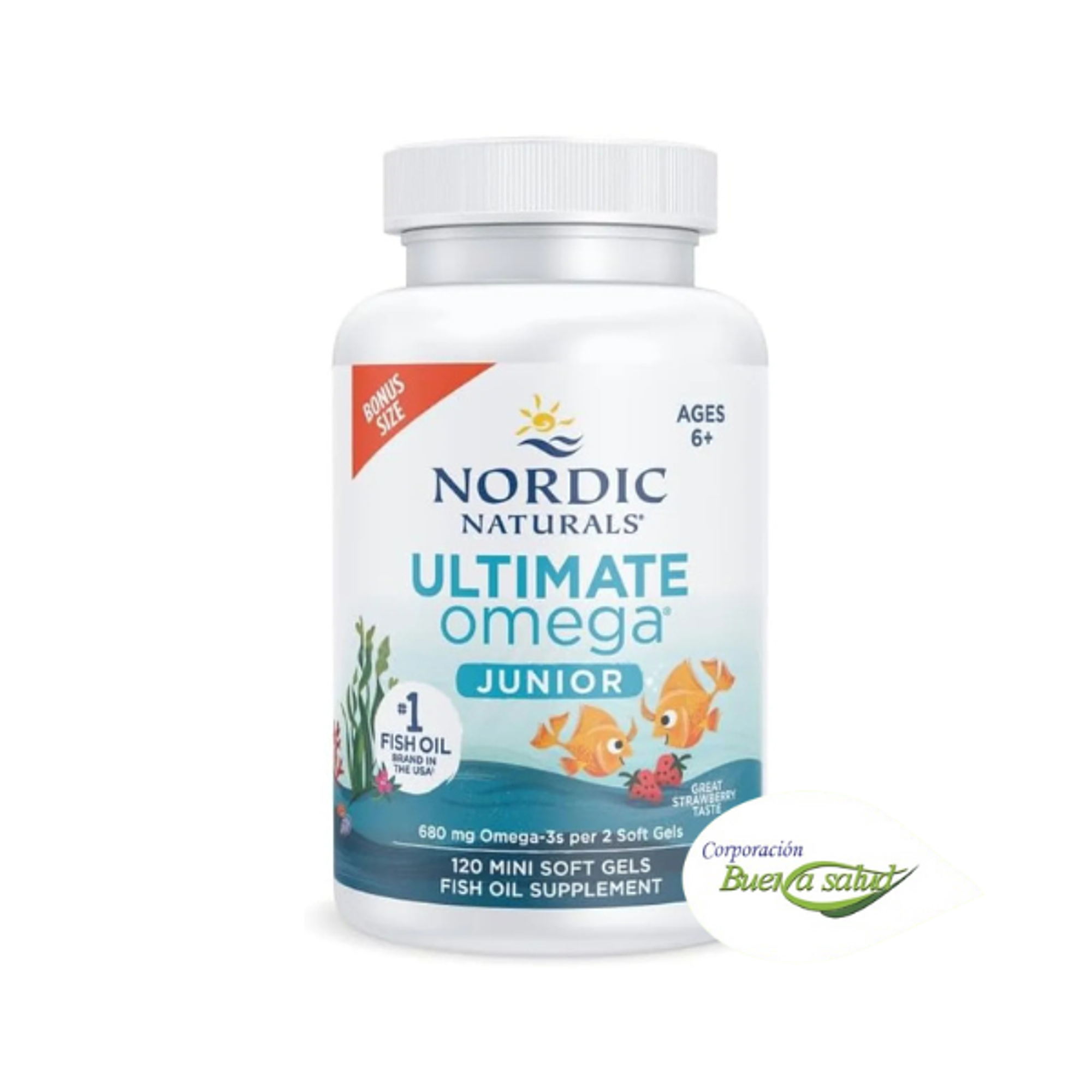 ULTIMATE OMEGA JUNIOR * 680 mg - fco x 120 softgel. 2