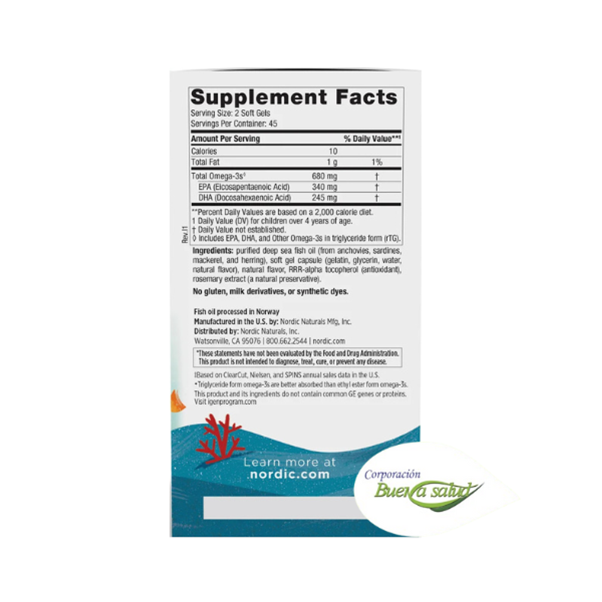 ULTIMATE OMEGA JUNIOR * 680 mg - fco x 90 softgel 2