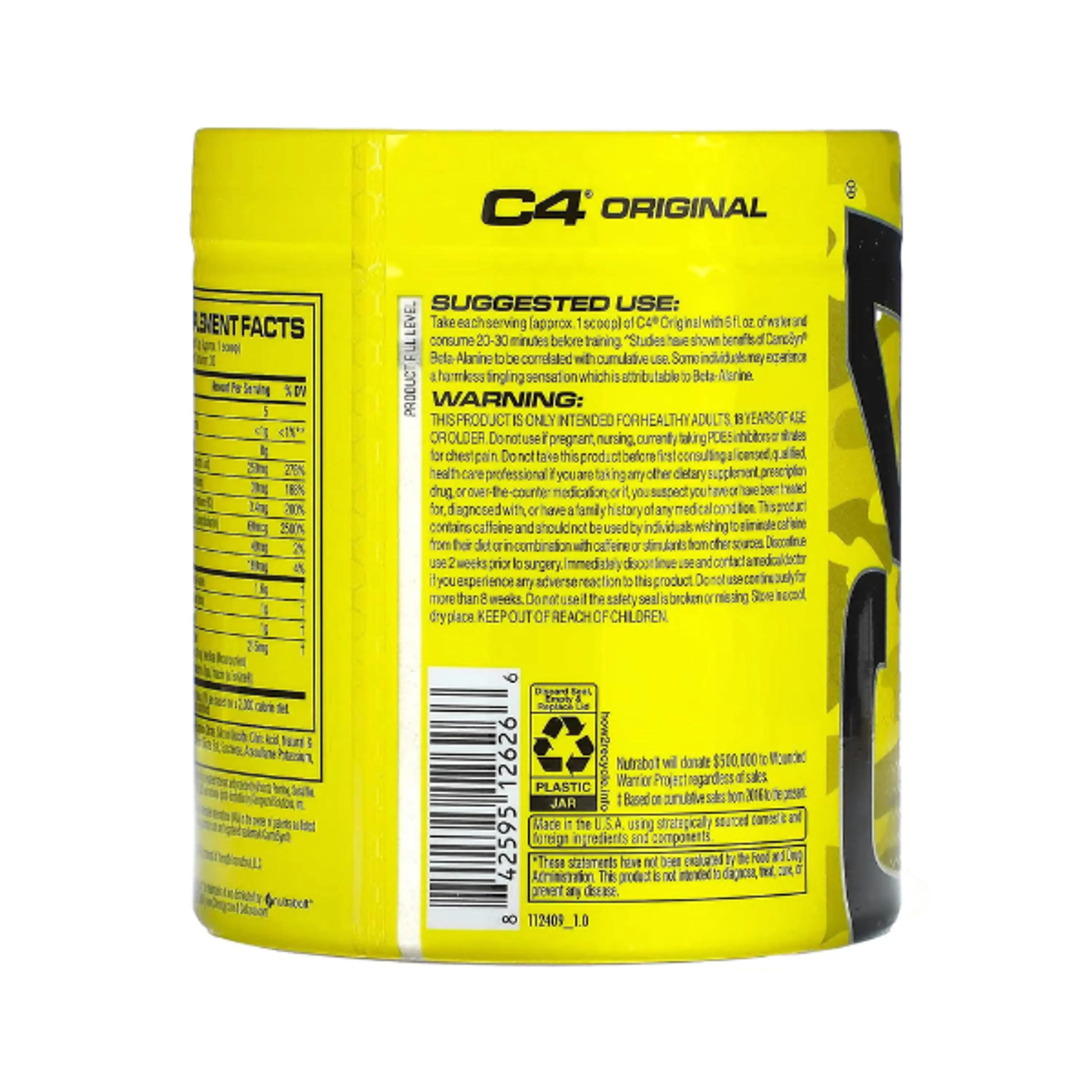 C4 ORIGINAL PRE-WORKOUT * MANGO FOXTROT - fco x 186 g (6.56 oz) / 30 ser 3