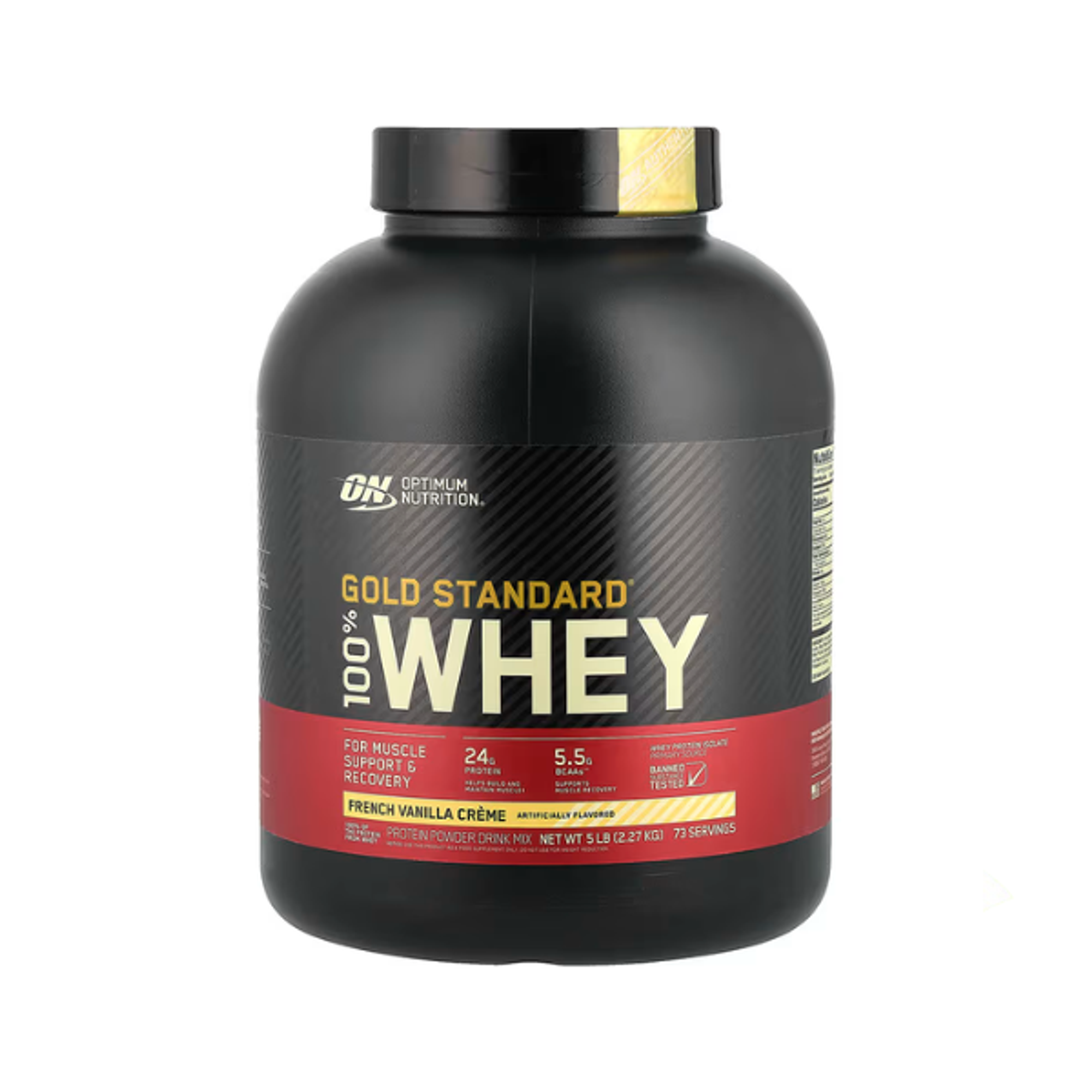 GOLD STANDARD 100% Whey 5 lb ( 2.27 kg) pote - VAINILLA 1