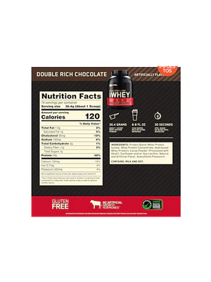 GOLD STANDARD 100% Whey 5 lb ( 2.27 kg) pote - CHOCOLATE