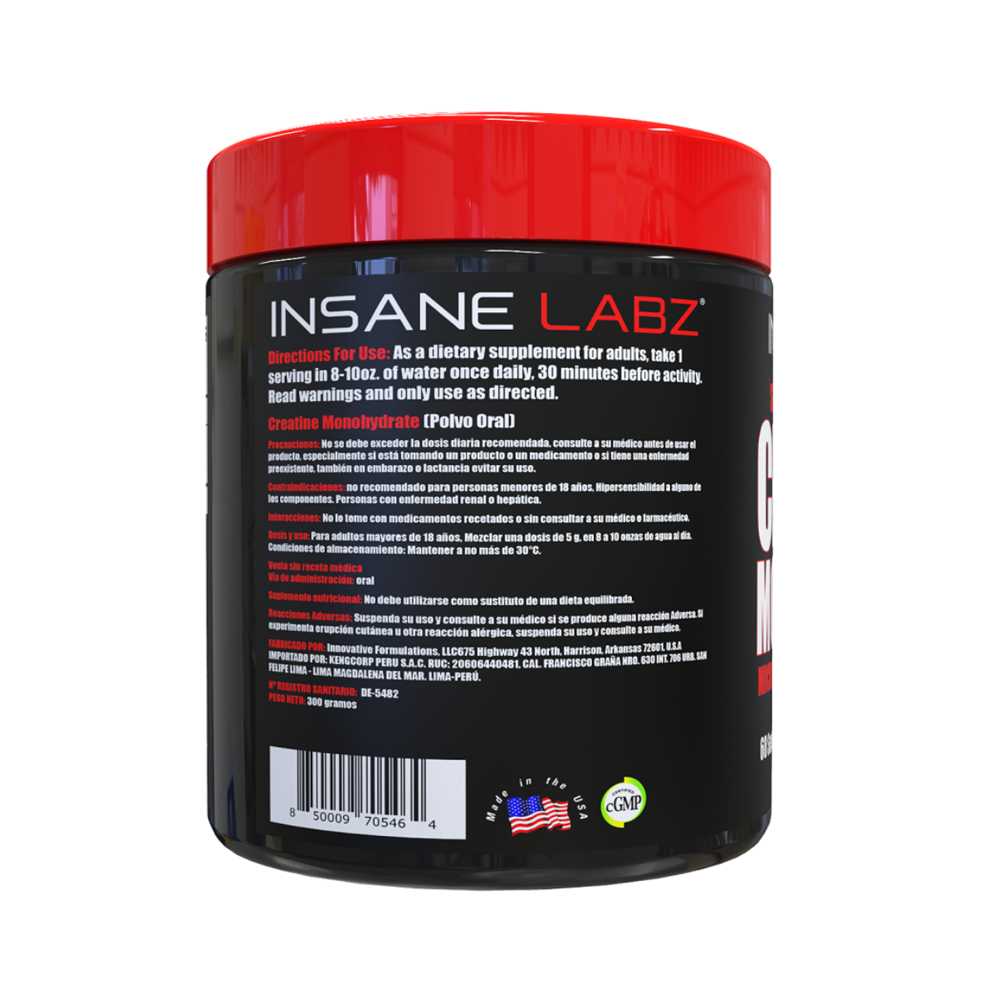 CREATINE MONOHYDRATE - fco x 300 gr 3