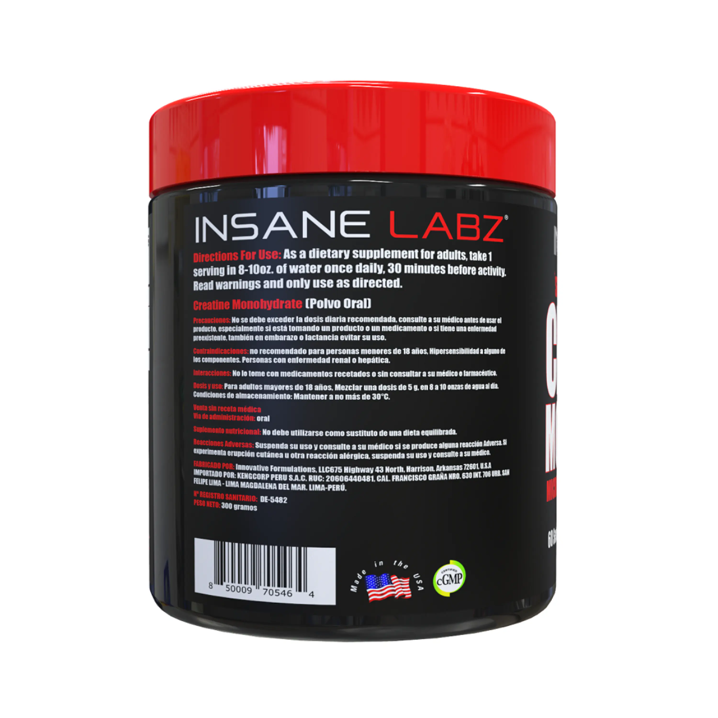 CREATINE MONOHYDRATE - fco x 300 gr 3