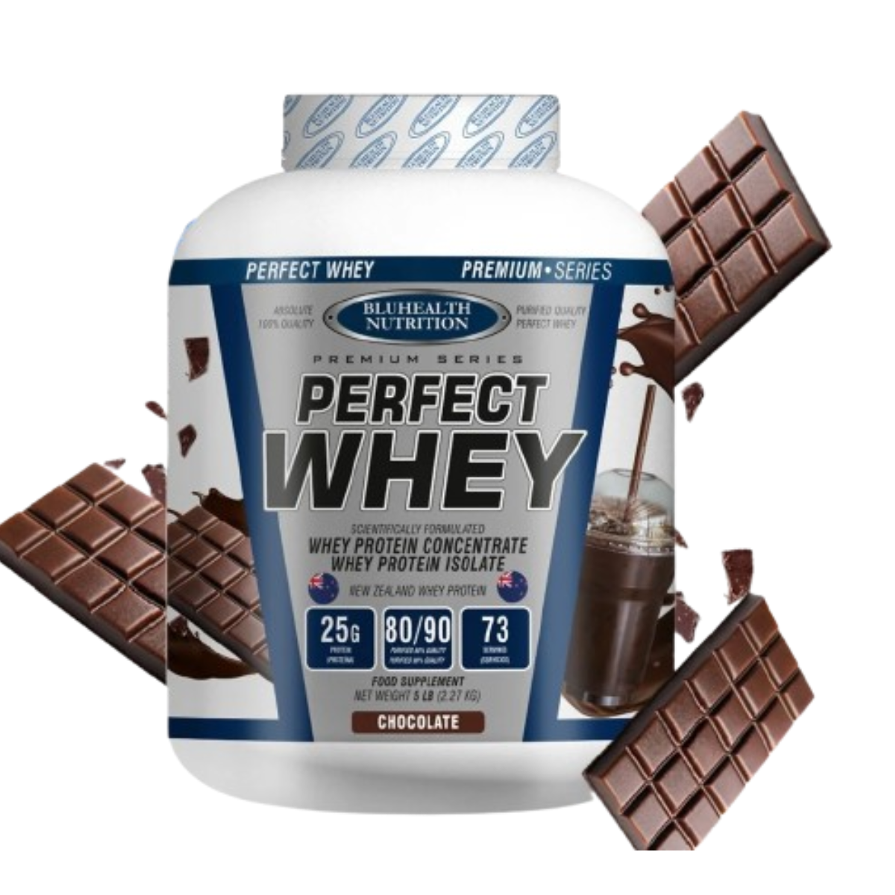 PERFECT WHEY x 2.27kg (5 lb) - CHOCOLATE / 73 serv 1