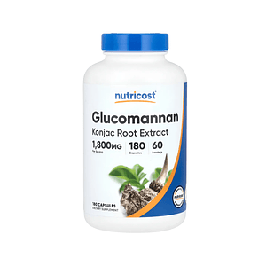 GLUCOMANNAN 1800 mg - fco x 180 cap. (glucomanano)