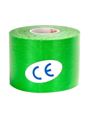 CINTA KINESIOLOGICA (kinesiologica tape) - 5 cm x 5 mt VERDE
