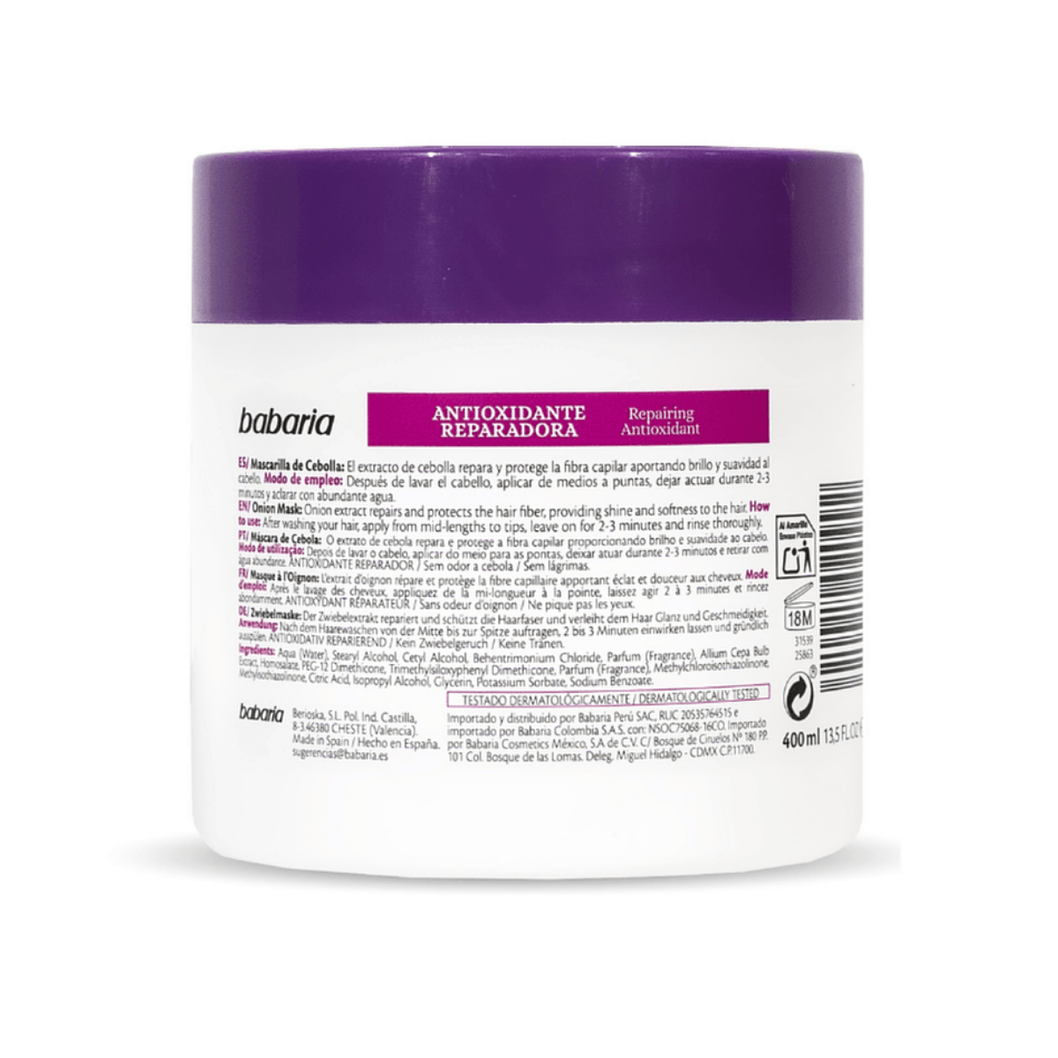 MASCARILLA CAPILAR DE CEBOLLA - pt x 400 ml. 2