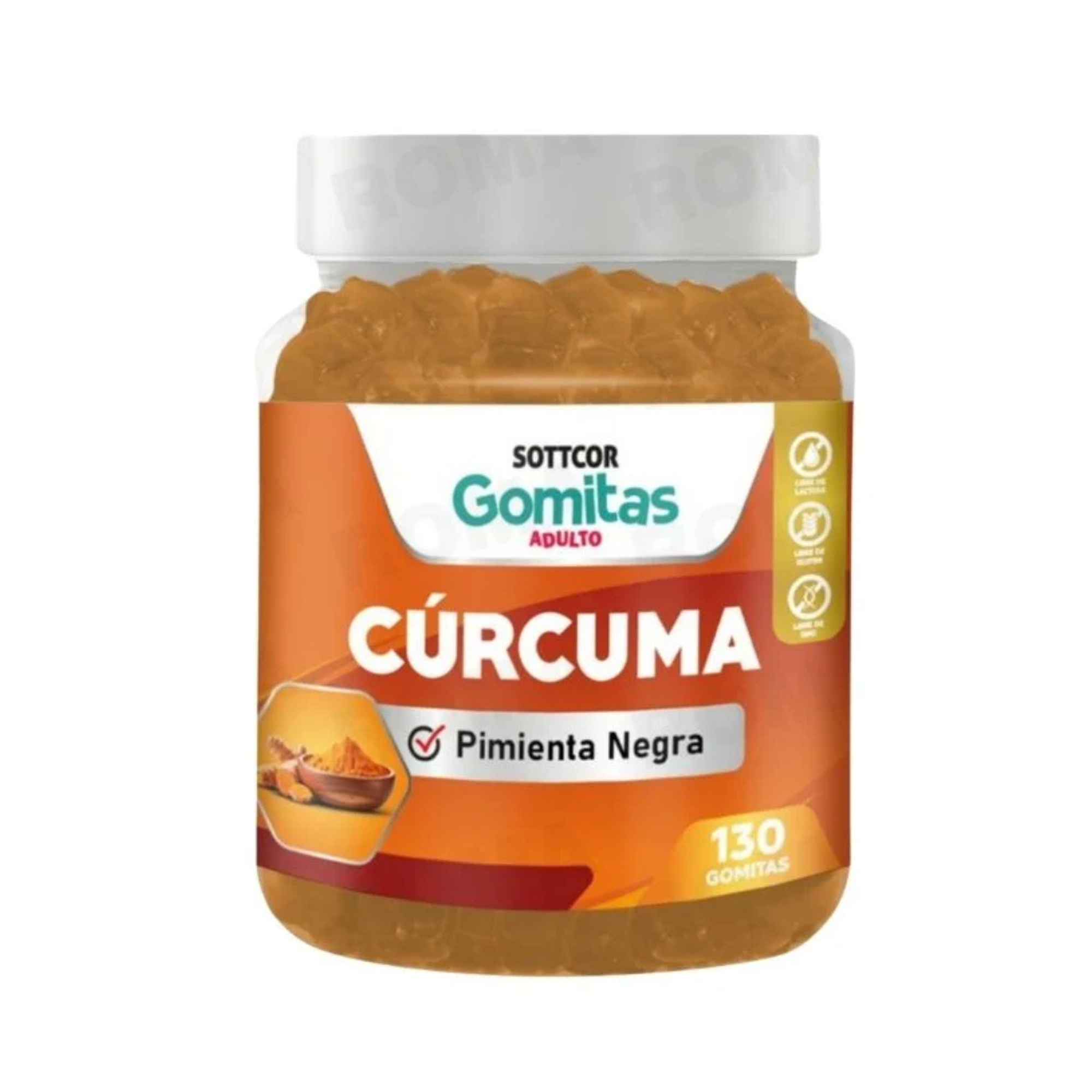 CURCUMA + PIMINETA NEGRA - fco 130 gomitas 1