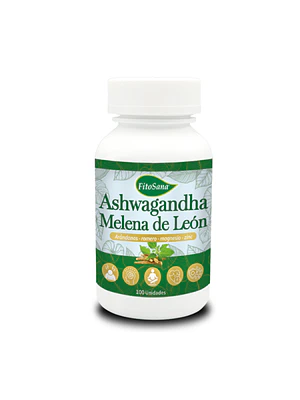 ASHWAGANDHA + MELENA DE LEON - fco x 100 cap.