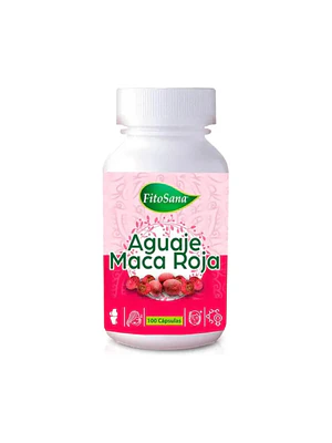 AGUAJE CON MACA ROJA - fco x 100 cap