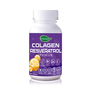 COLAGEN RESVERATROL (biotina zinc maiz morado) - fco x 100 cap.