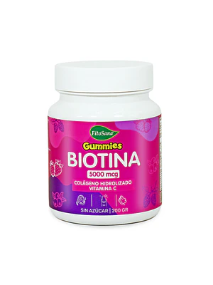 FITOSANA BIOTINA + COLAGENO HIDROLIZADO gomitas - fco 200 gr