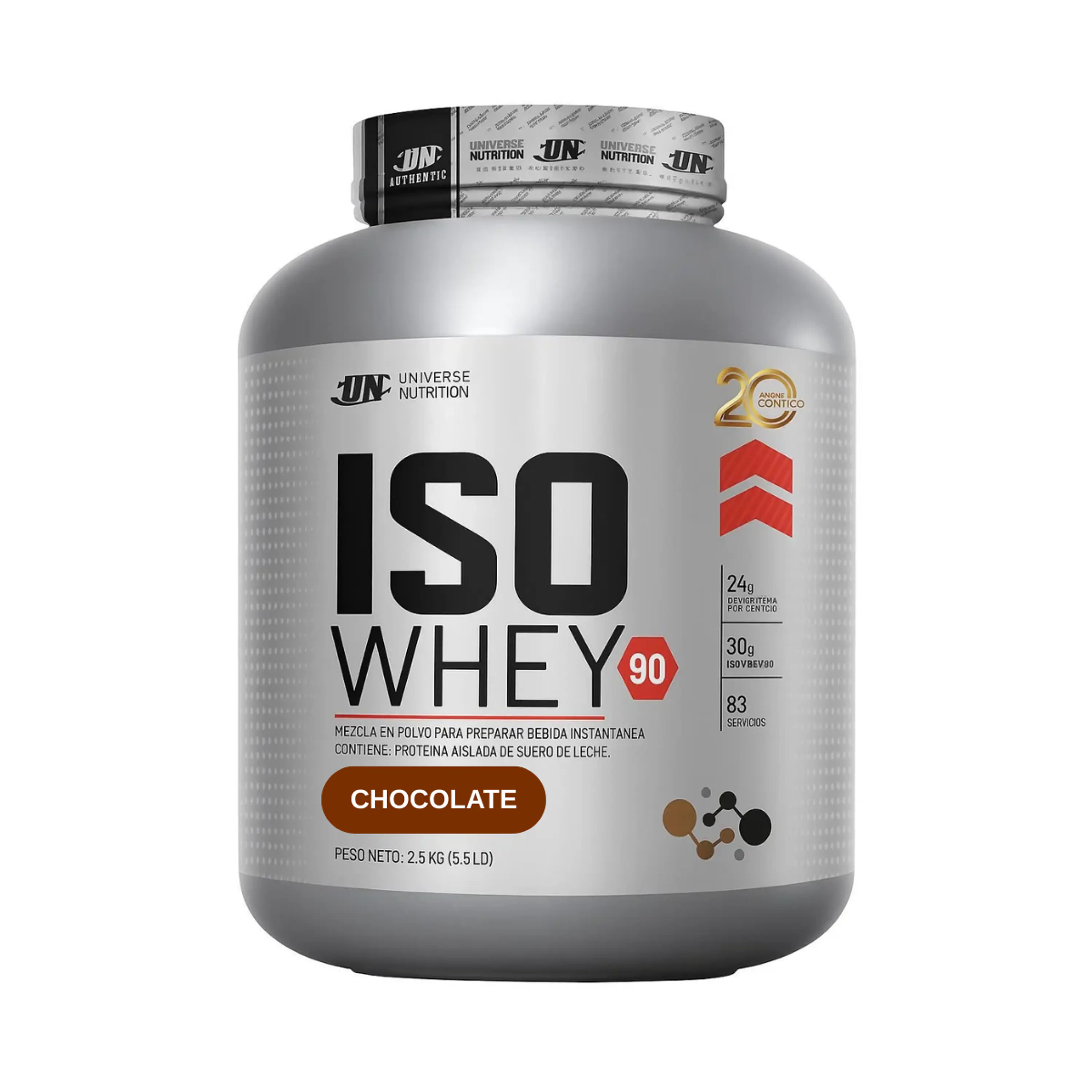 ISO WHEY 90 x 2.5 KG (5.5 LB) pote - CHOCOLATE 1
