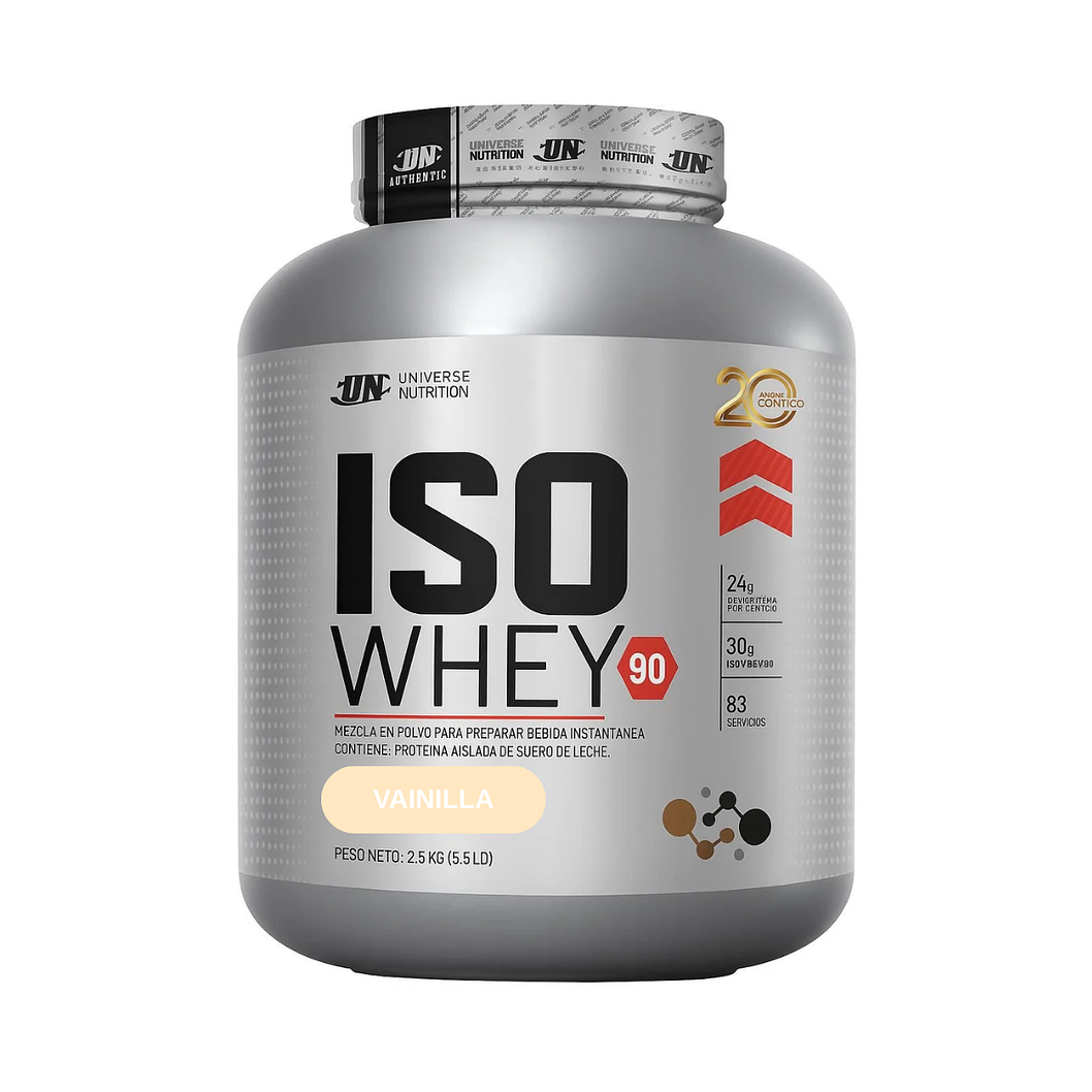 ISO WHEY 90 x 2.5 KG (5.5 LB) pote - VAINILLA 1