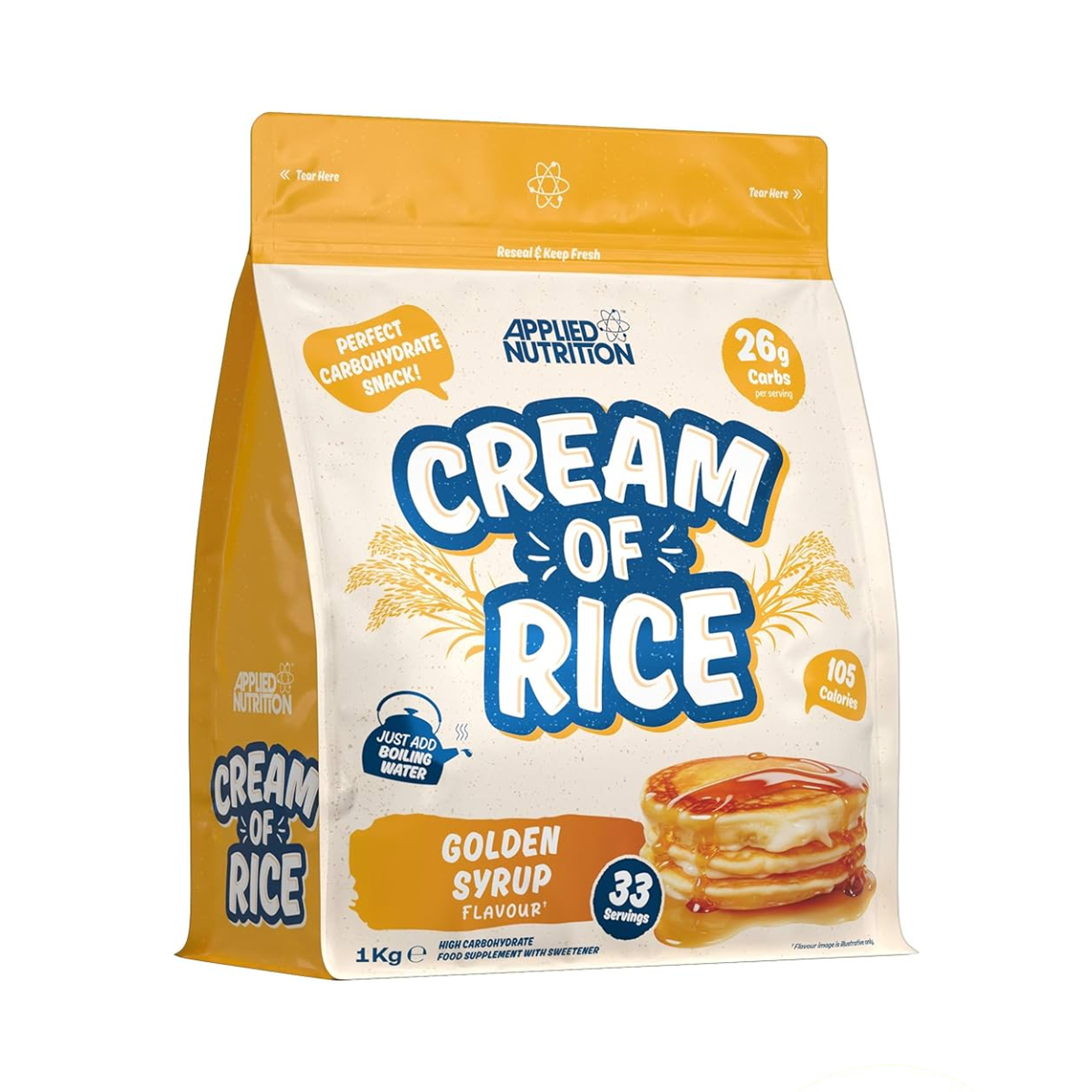 CREAM OF RICE (crema de arroz) x 1 kg - GOLDEN SYRUP * alnibar dorado / 33 serv 1