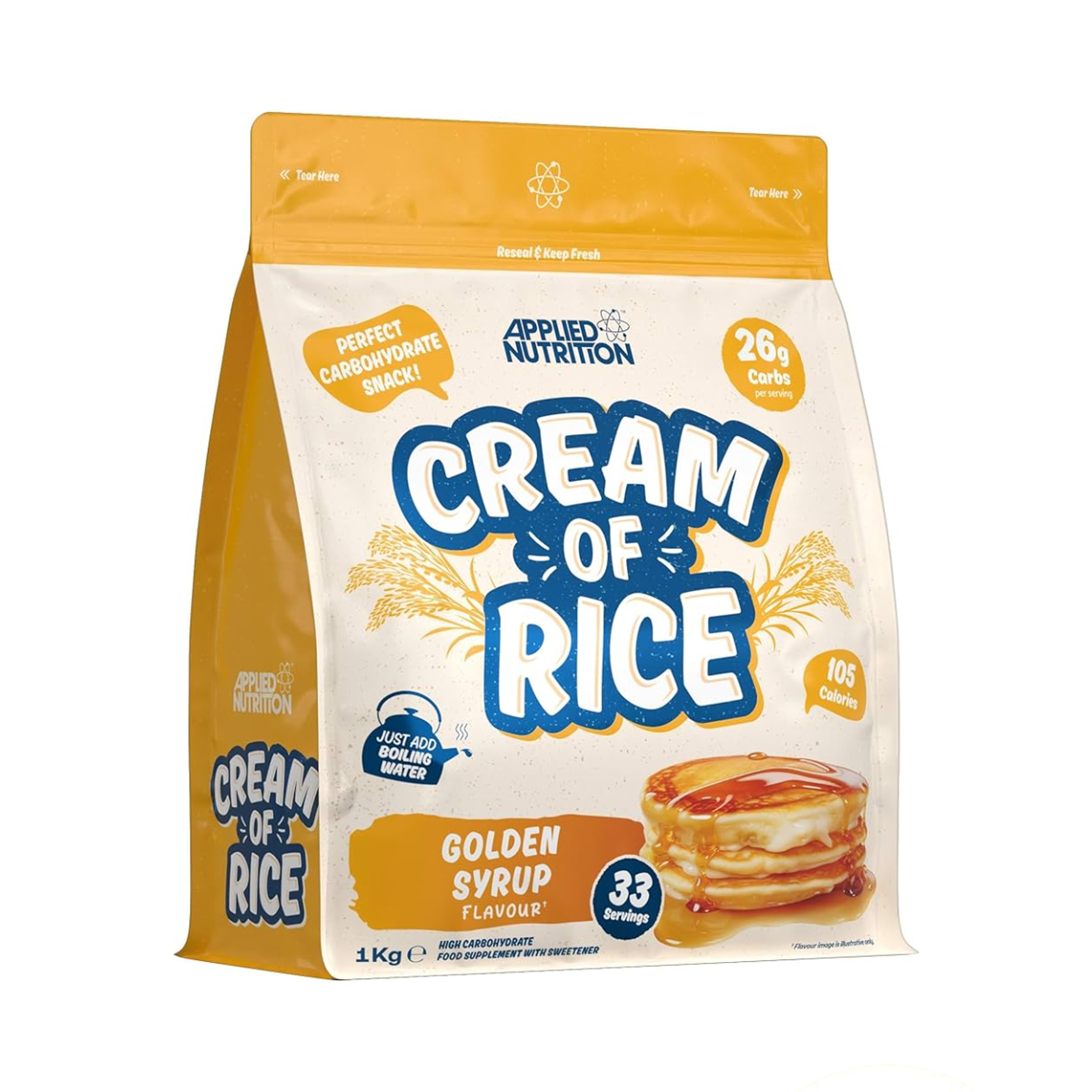 CREAM OF RICE (crema de arroz) x 1 kg - GOLDEN SYRUP * alnibar dorado / 33 serv 1