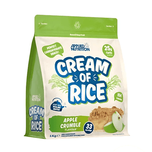 CREAM OF RICE (crema de arroz) x 1 kg - APPLE CRUMBLE * manzana / 33 serv