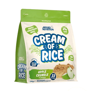 CREAM OF RICE (crema de arroz) x 1 kg - APPLE CRUMBLE * manzana / 33 serv