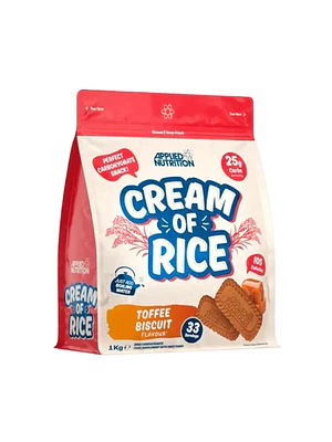 CREAM OF RICE (crema de arroz) x 1 kg - TOFFI BISCUIT * galleta de toffi / 33 serv