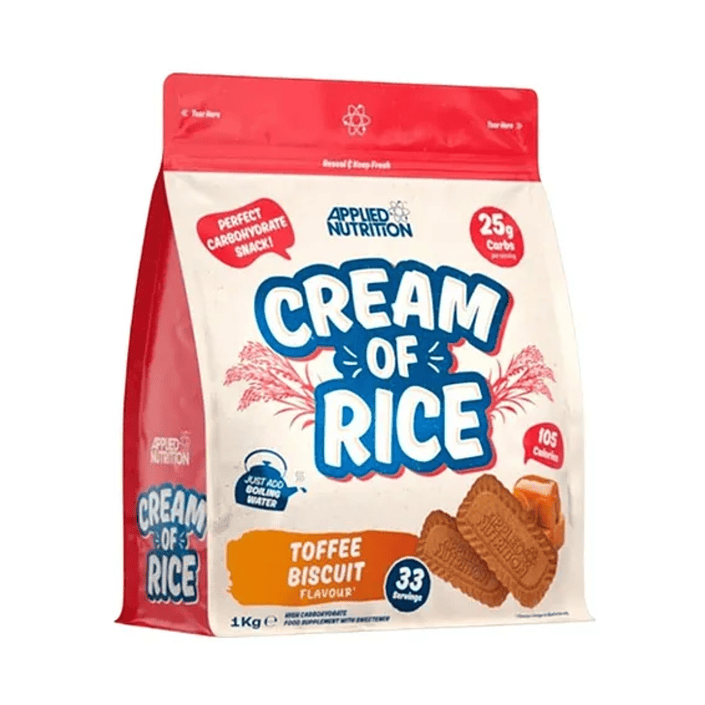 CREAM OF RICE (crema de arroz) x 1 kg - TOFFI BISCUIT * galleta de toffi / 33 serv 1