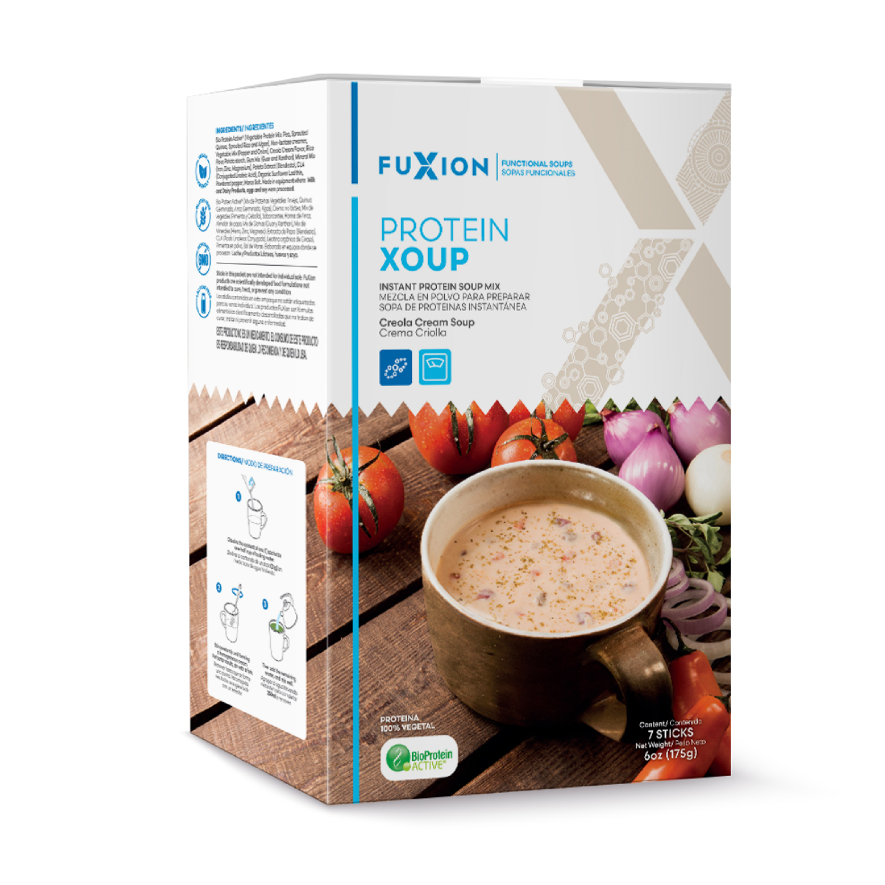 PROTEIN XOUP - CREMA CRIOLLA x 7 u. - FUXION - VENTA LIBRE PROMOCION 2