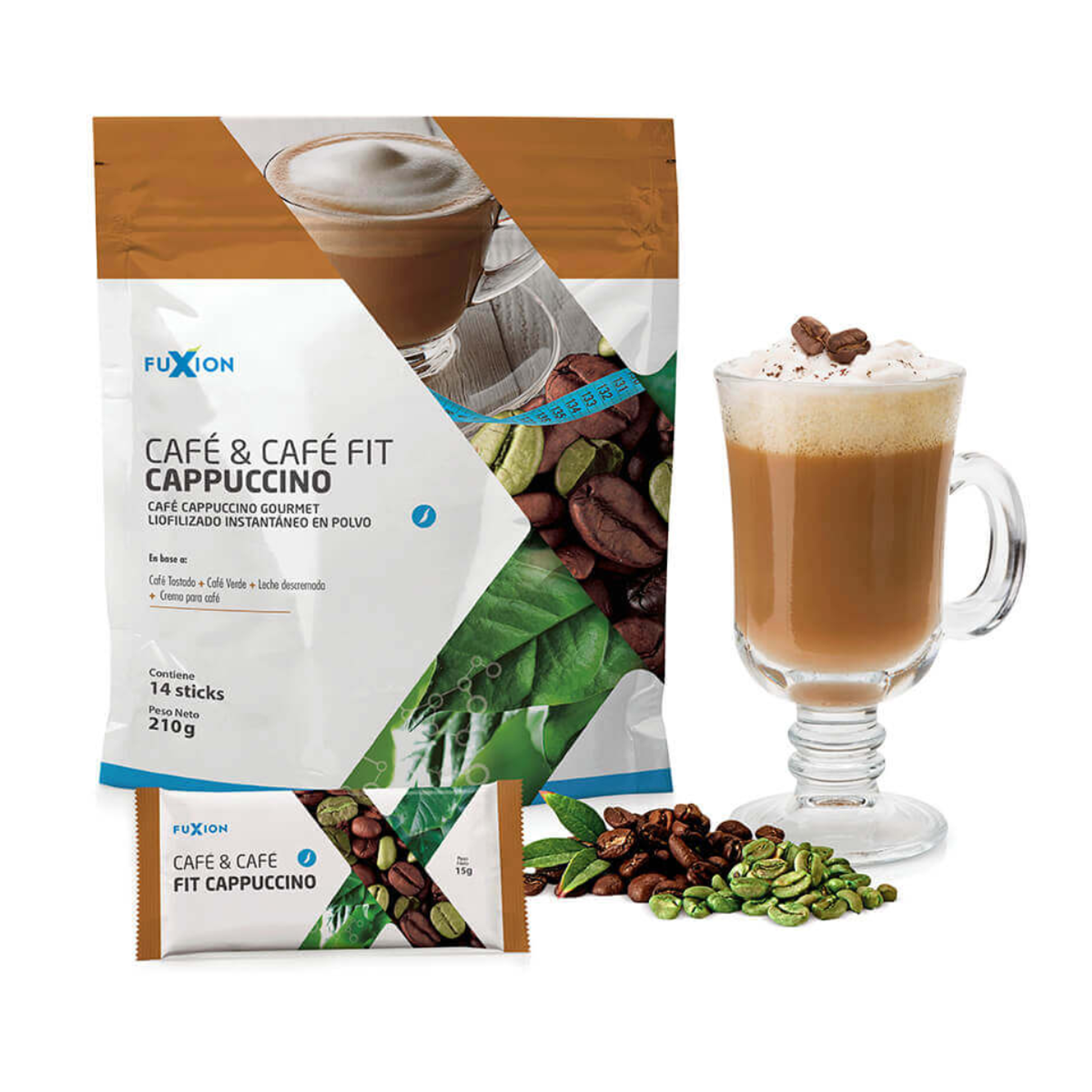 CAFE & CAFE FIT CAPUCHINO - PACK x 14 u - FUXION - VENTA LIBRE PROMOCION 1