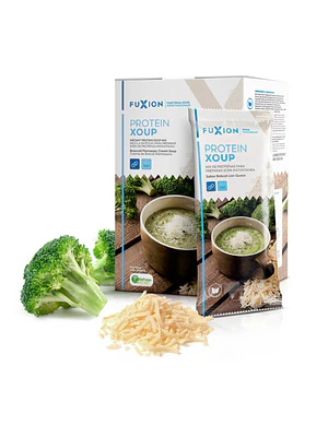 PROTEIN XOUP - CREMA DE BROCOLI PARMESANO x 7 u. - FUXION - VENTA LIBRE PROMOCION