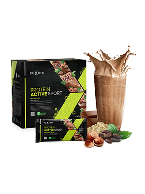 PROTEIN ACTIVE SPORT - chocolate con avellanas x 14 u. - FUXION - VENTA LIBRE PROMOCION