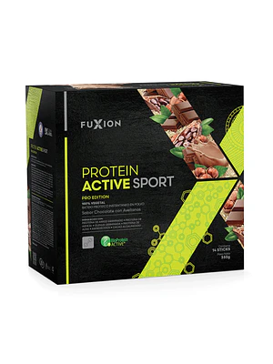 PROTEIN ACTIVE SPORT - chocolate con avellanas x 14 u. - FUXION - VENTA LIBRE PROMOCION