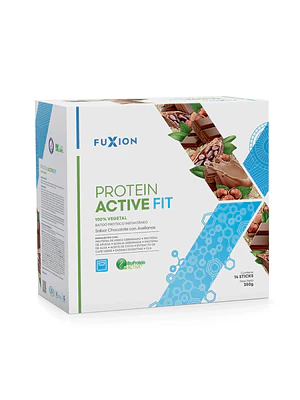 PROTEIN ACTIVE FIT - chocolate con avellanas x 14 u. - FUXION - VENTA LIBRE PROMOCION