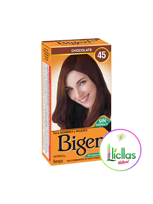 Kit Tinte Bigen  Tinte Para Cabello Tono 45 Chocolate Para Cabello